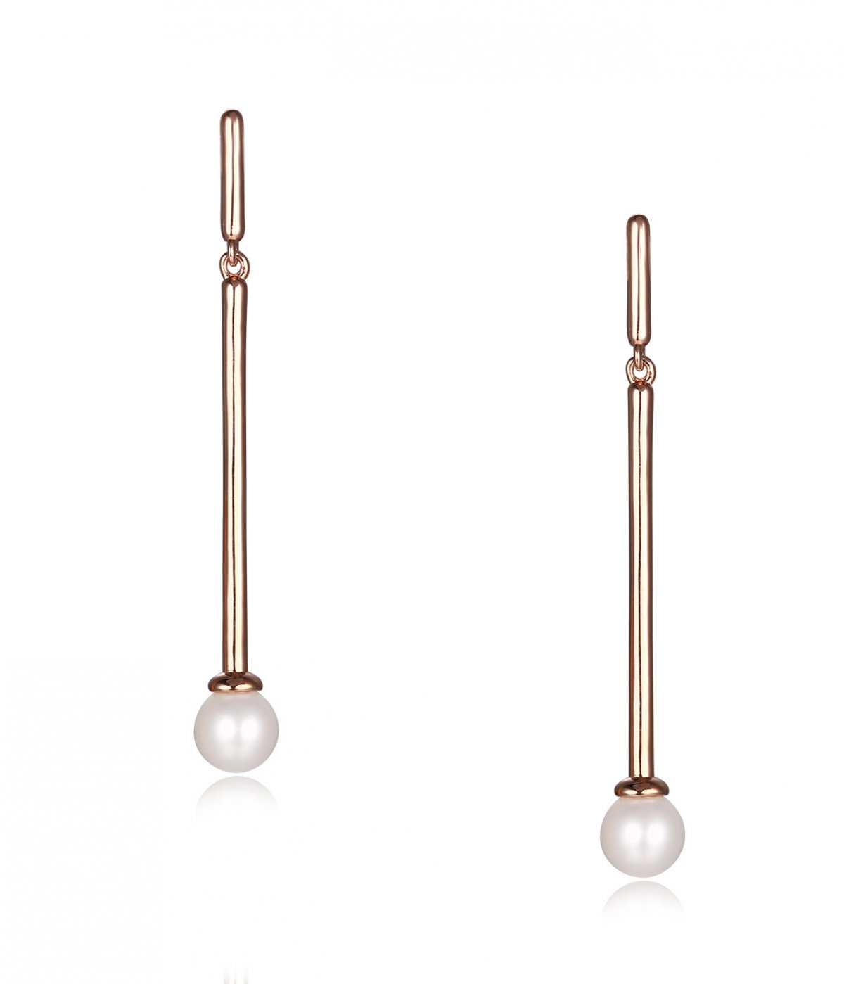 Straight Pearl Earrings Larus Jewellery