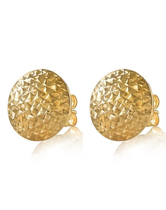 plain round gold earrings