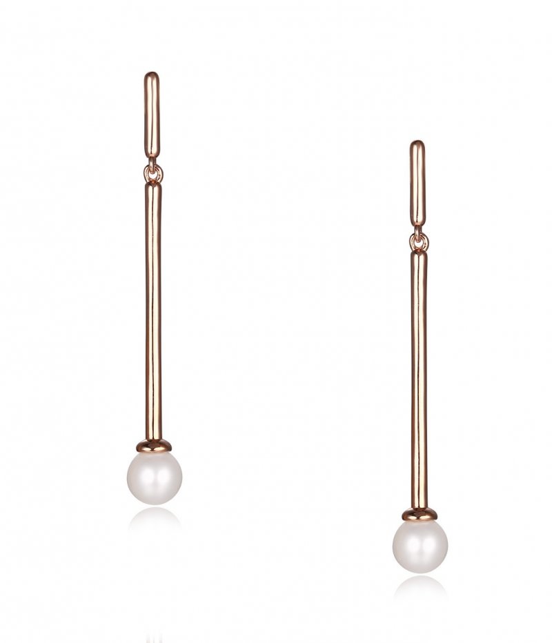 Straight Pearl Earrings | Larus Jewellery